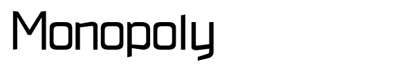 Monopoly font preview